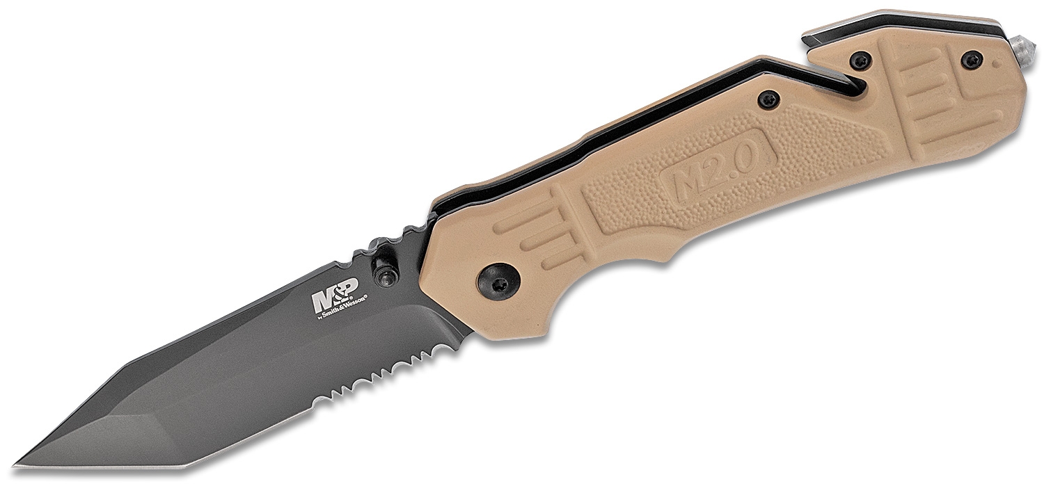 Smith & Wesson,  M2.0, M&P, Rescue Folding Knife, A/O, Tan - 4