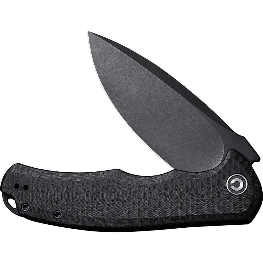 CIVIVI, PRAXIS, LINERLOCK, Black Micarta,  Black - 3