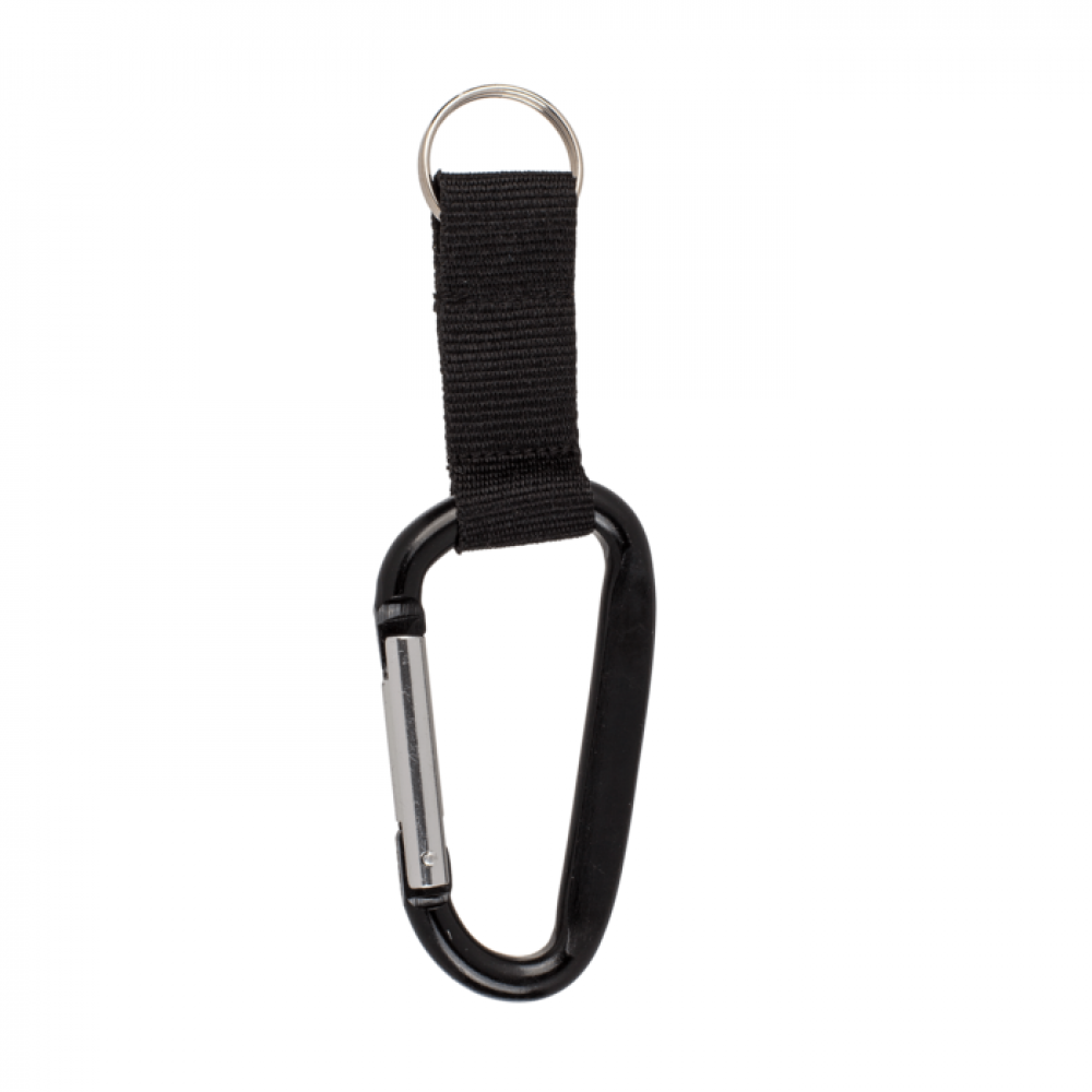Metal Carabiner with keyring - Red - 4