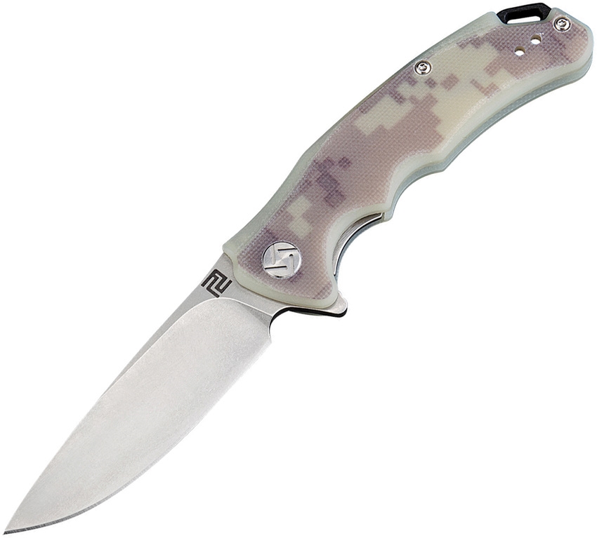 Artisan Cutlery,  STradition, D2 (ATZ-1702PS) G10,  Flat HANDLE, CAMOUFLAGE