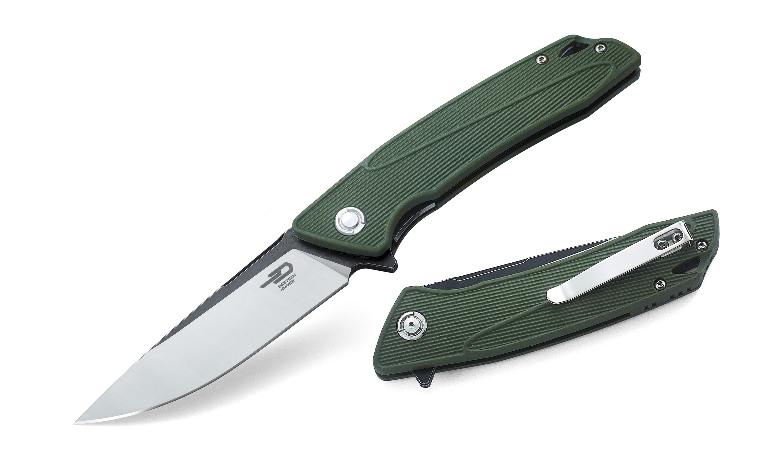 Bestech Knives, Spike, Linerlock , OD Green - 2