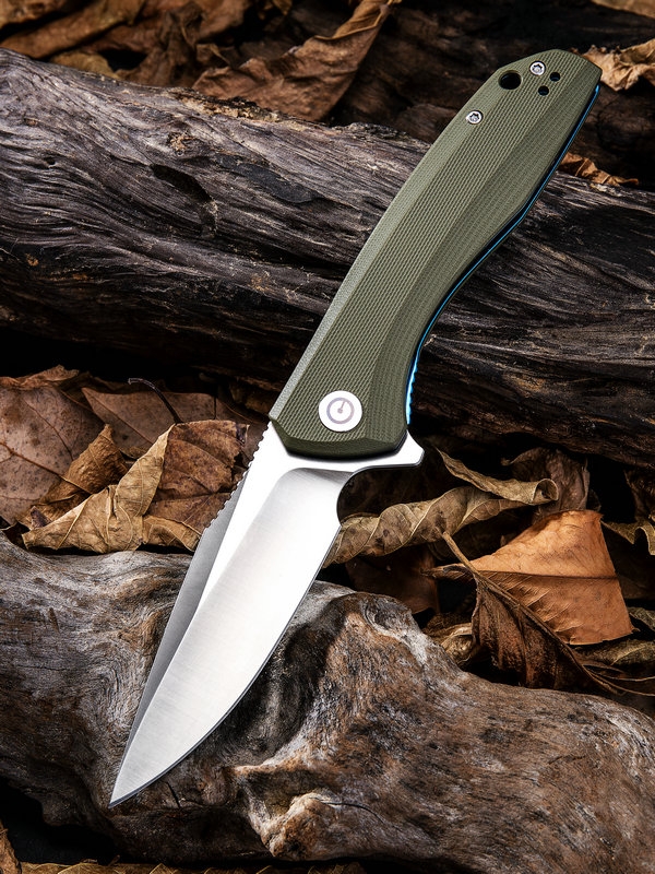 Civivi,  Baklash, Linerlock, OD Green, Satin - 3