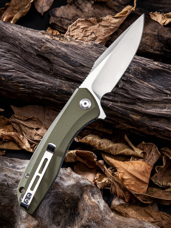 Civivi,  Baklash, Linerlock, OD Green, Satin - 2