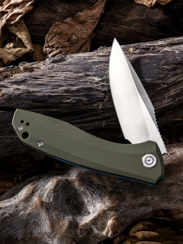 Civivi,  Baklash, Linerlock, OD Green, Satin - 4