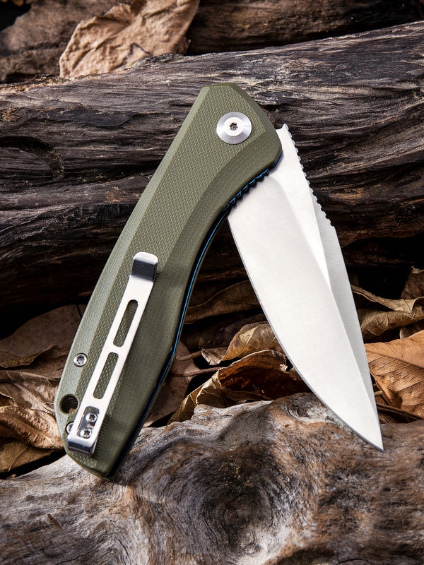 Civivi,  Baklash, Linerlock, OD Green, Satin - 5