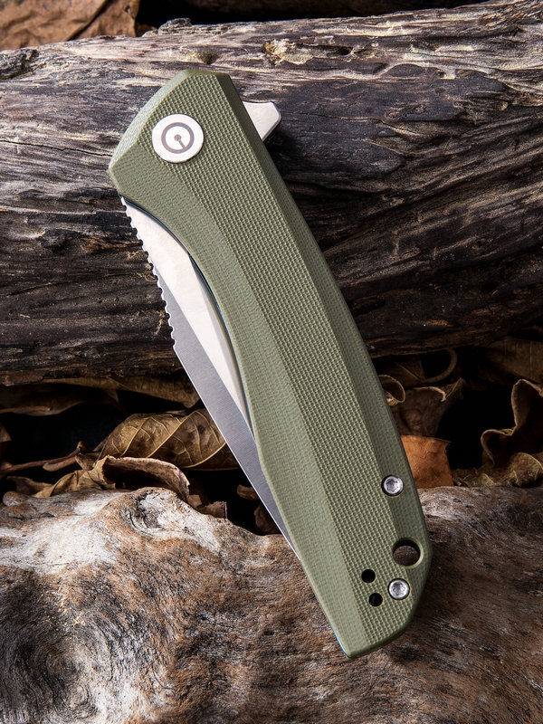 Civivi,  Baklash, Linerlock, OD Green, Satin - 6