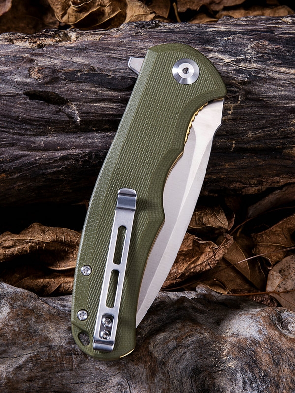 Civivi, Praxis, Linerlock, OD Green, Black - 6