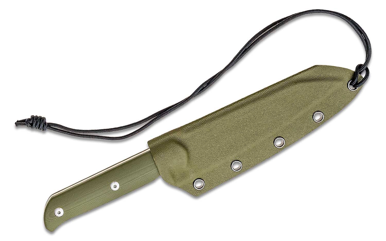 CJRB Cutlery, Silax, AR-RPM9 POWDER STEEL BLADE, OD GREEN G10 HANDLE, FIXED BLADE - 3