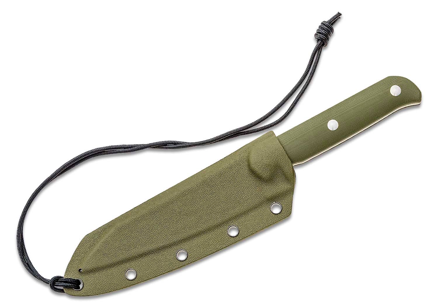 CJRB Cutlery, Silax, AR-RPM9 POWDER STEEL BLADE, OD GREEN G10 HANDLE, FIXED BLADE - 4