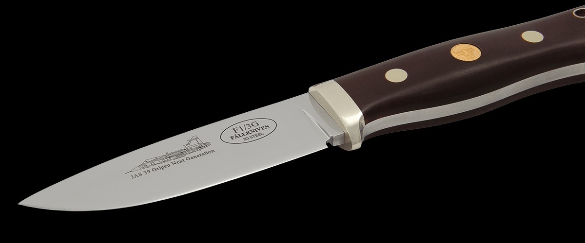 Fällkniven, F1L3G  JAS 39 Gripen, Next Generation, Maroon Micarta Handle, Limited Edition - 3