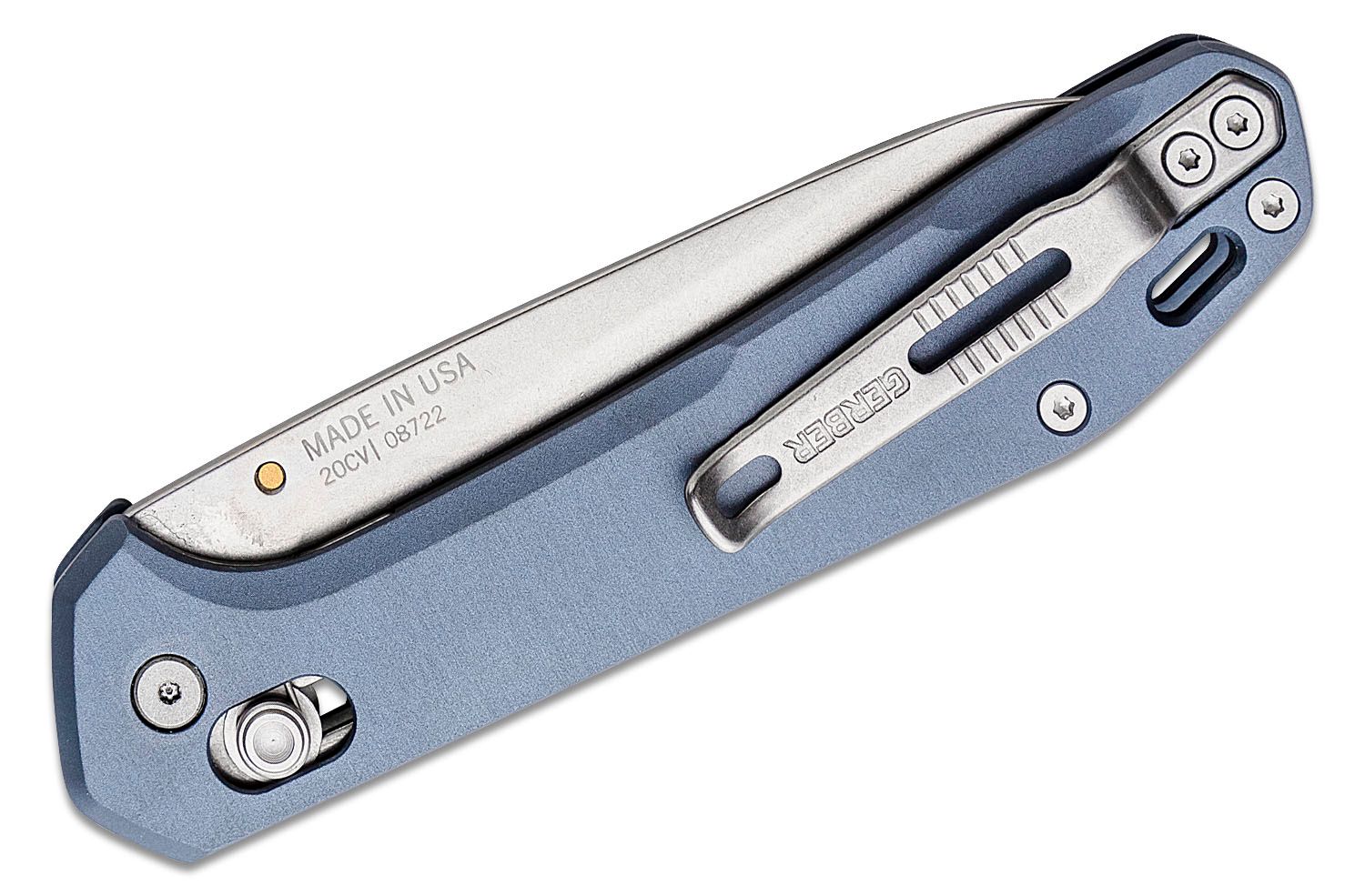 Gerber,  Savvy Pivot Lock Knife Urban Blue Aluminum (3.5" SW 20CV) - 3