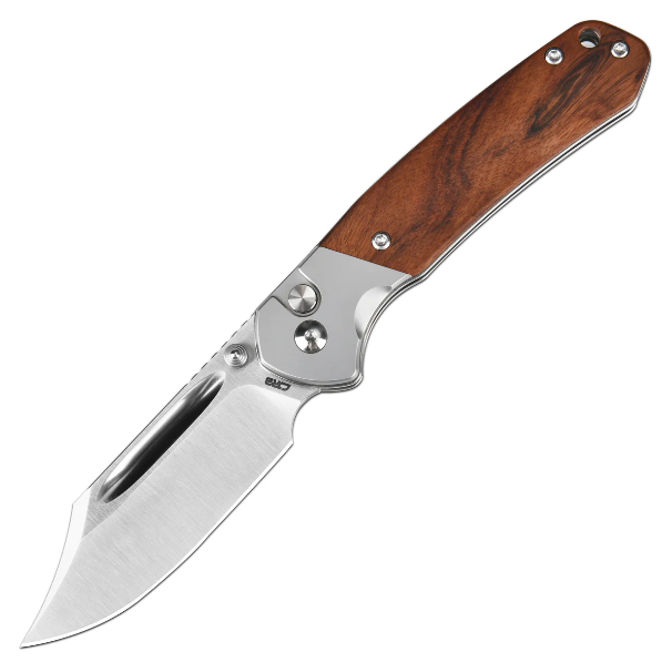 CJRB BOWIE PYRITE J1942 AR-RPM9 STEEL BLADE SAND POLISH WOOD HANDLE