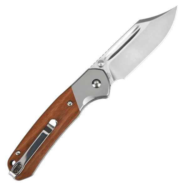 CJRB BOWIE PYRITE J1942 AR-RPM9 STEEL BLADE SAND POLISH,  WOODEN HANDLE - 2