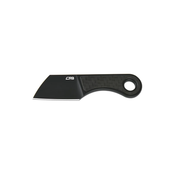 CJRB CHIP J1939 AR-RPM9 STEEL BLACK BLADE, CARBON FIBER HANDLE, FIXED BLADE - 2