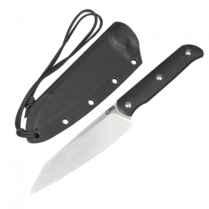 CJRB Cutlery, Silax, AR-RPM9 POWDER STEEL BLADE, BLACK G10 HANDLE FIXED BLADE  - 5