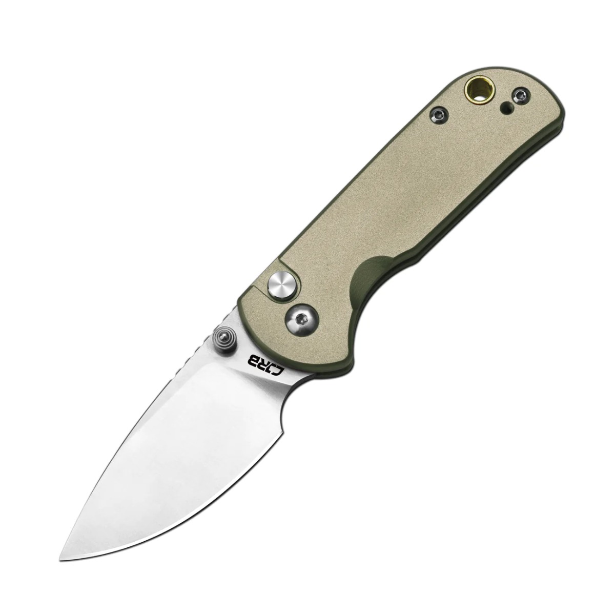 CJRB Cutlery, MICA, AR-RPM9POWDER STEEL, SAND POLISHED BLADE, GREEN ALUMINIUM HANDLE FOLDING KNIVES - 1