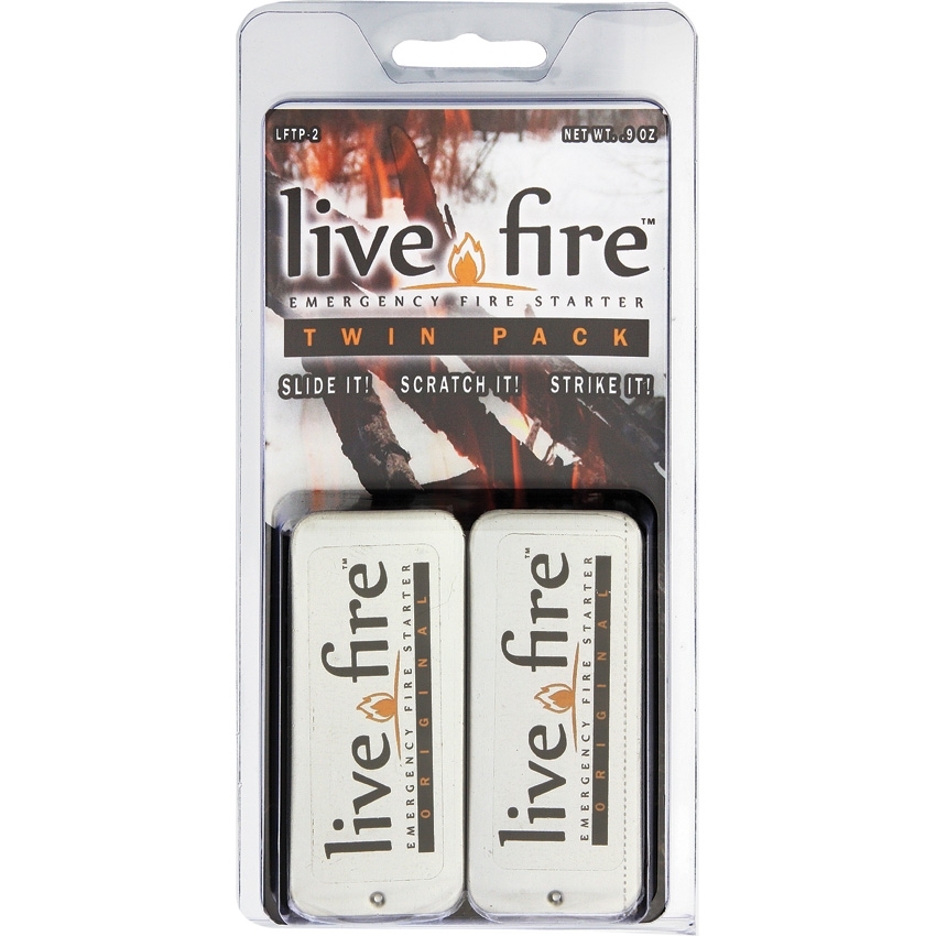 Live Fire Original, Emergency Firestarter, Twin Pack - 6