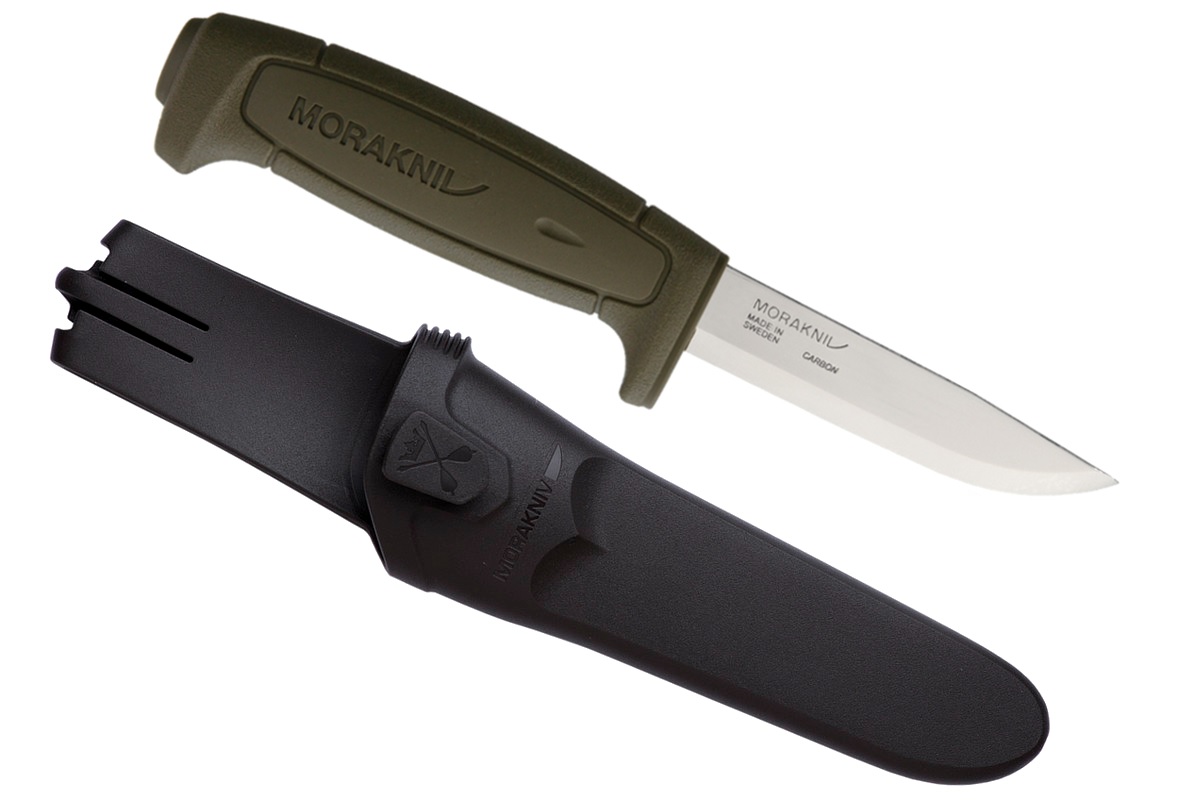 Morakniv, Basic 511, Carbon Steel, Red Handle - 1