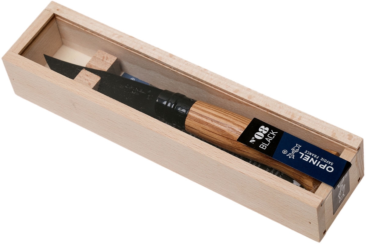 Opinel No. 8 Tradition, Black, Stainless Steel - 1