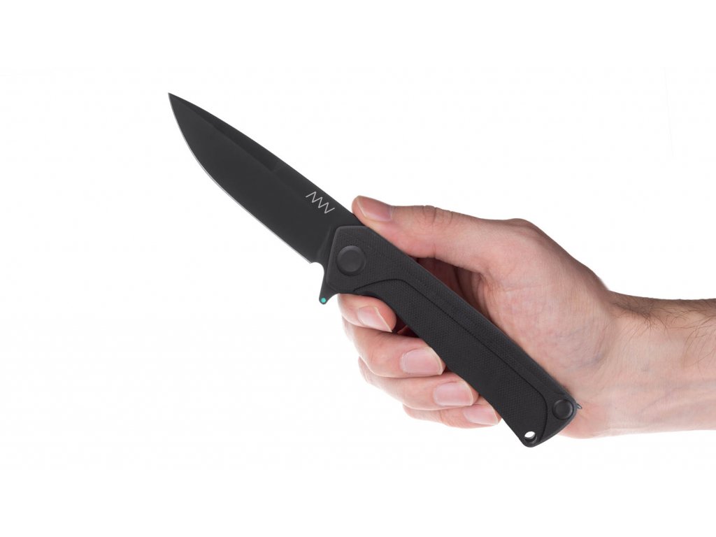 ANV Knives, Z100, DLC Black, Black Handle, LinerLock